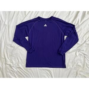 Adidas men’s size medium purple long sleeved athletic shirt